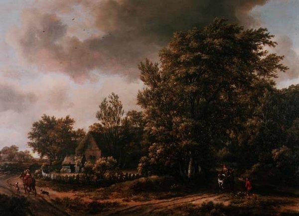 Landscape by Meindert Hobbema