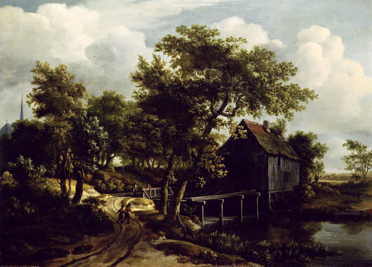 The Water Mill by Meindert Hobbema