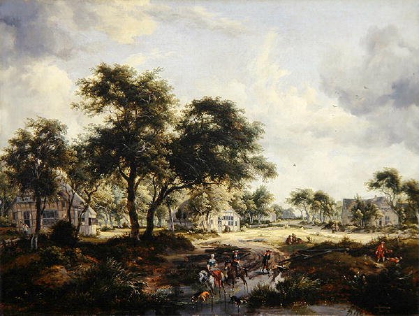 Wooded Landscape by Meindert Hobbema
