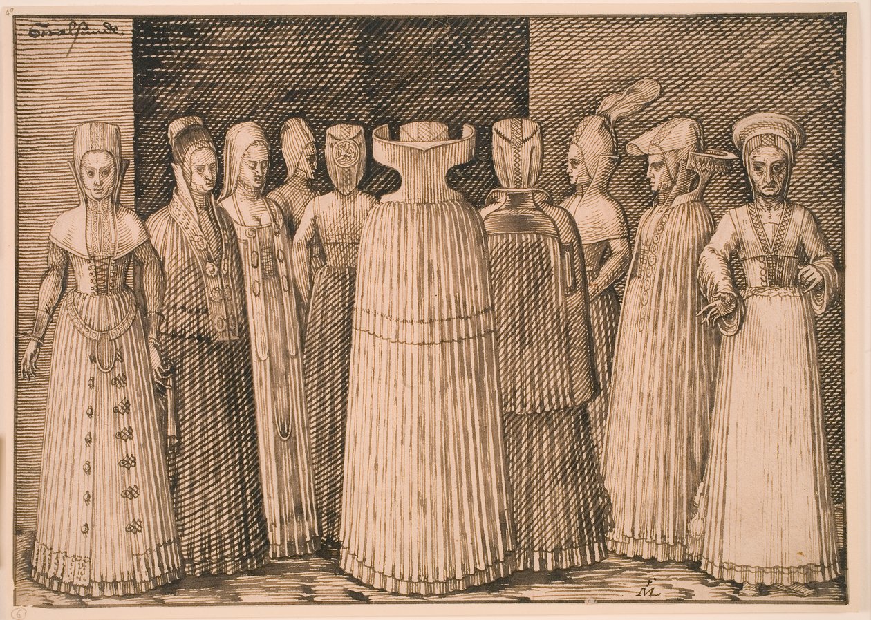 Ten Women from Stralsund by Melchior Lorck