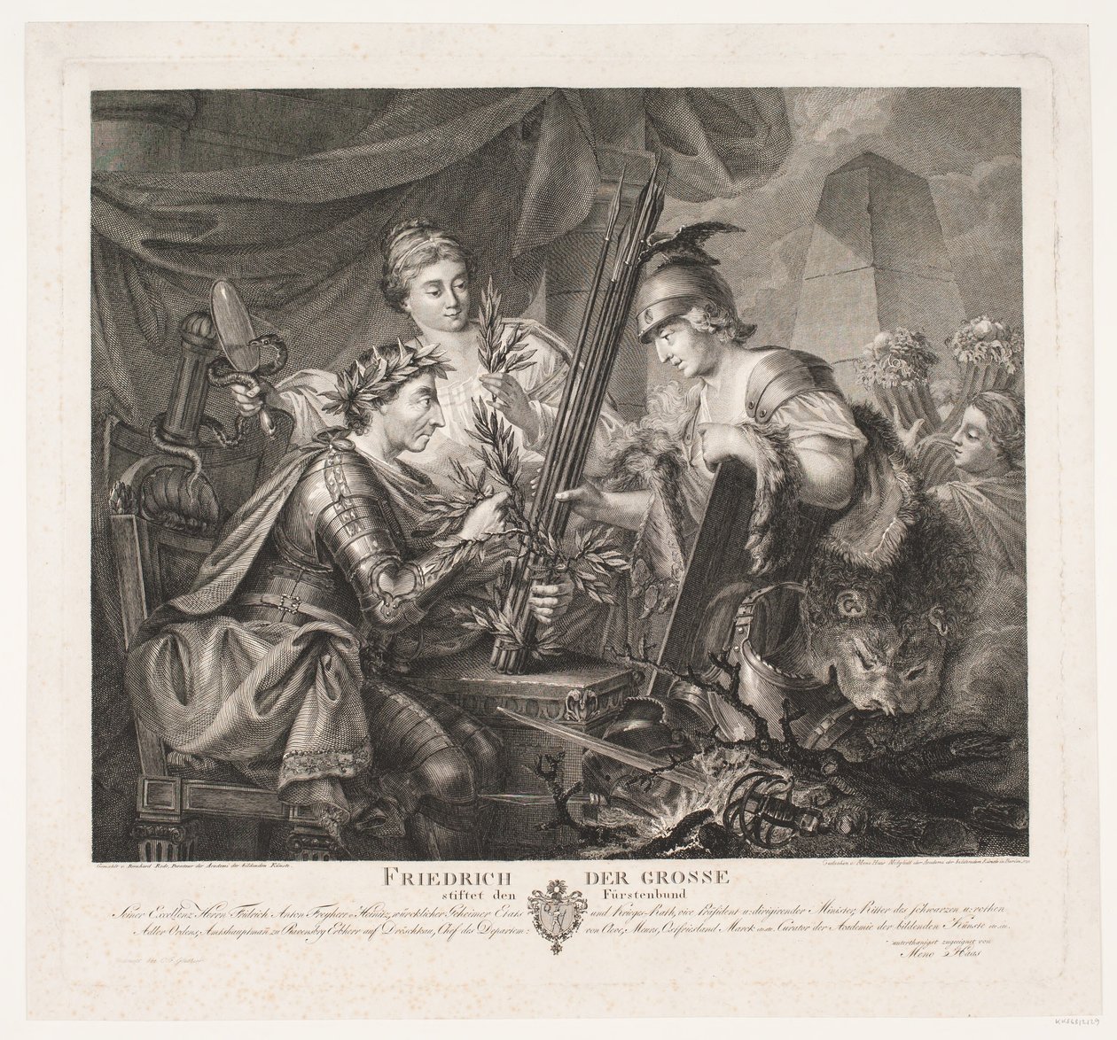 Frederick the Great Founding the League of Princes by Meno Haas