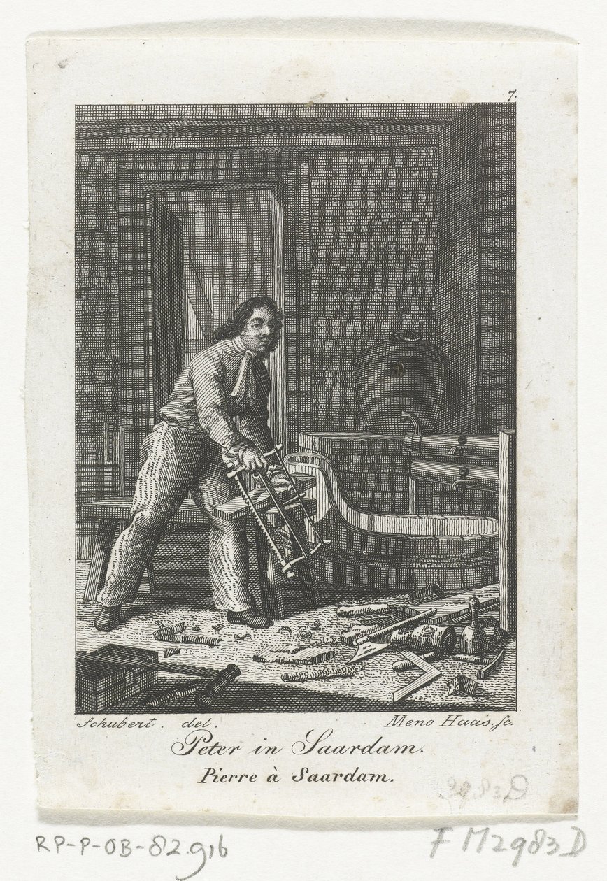 Peter the Great in Zaandam, 1697 by Meno Haas