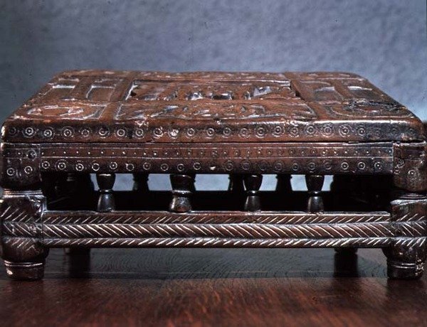 The Desk of Saint Radegund (518-87) Queen of the Franks by Merovingian School Merovingian School