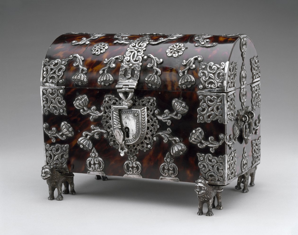 Chest with Curved Lid by Mexican School