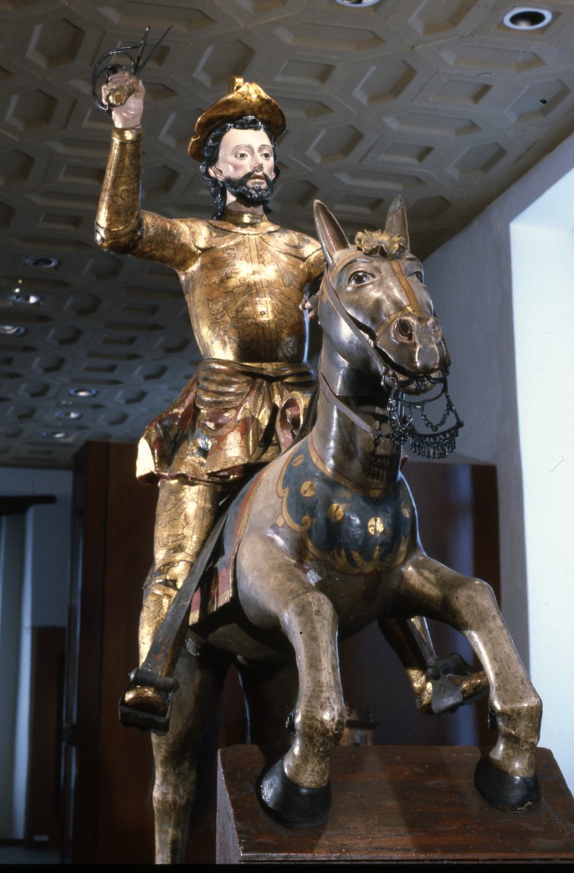 Equestrian Statue of St. James by Mexican School