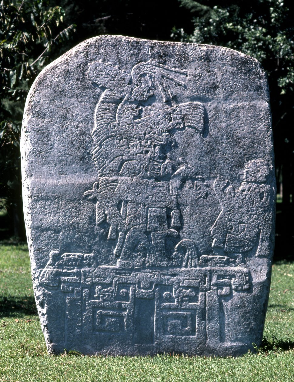 Stela from El Meson, Late Preclassic Period by Mexican School