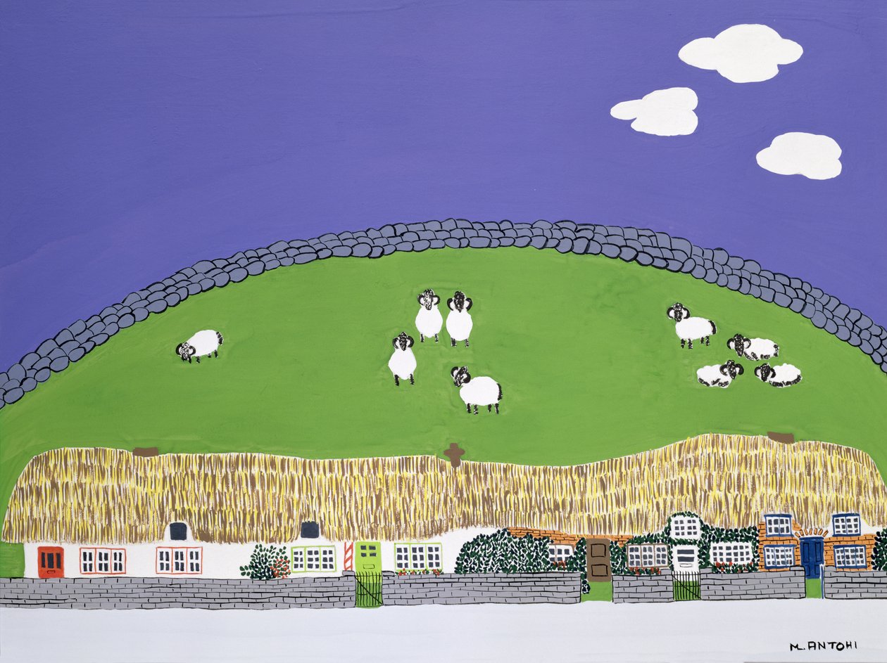 Sheep and Clouds by Micaela Antohi