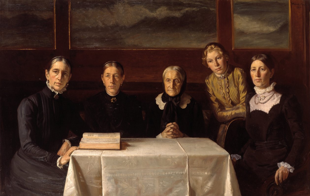 Christmas Day 1900 by Michael Peter Ancher