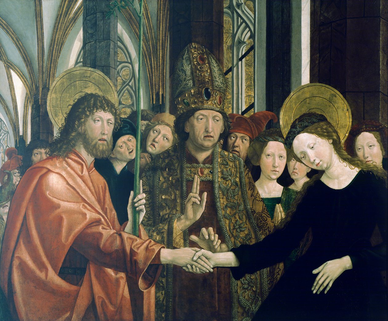Marriage of the Virgin by Michael Pacher