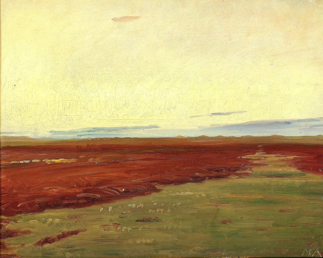 Sunset over Brovandene, Skagen by Michael Peter Ancher