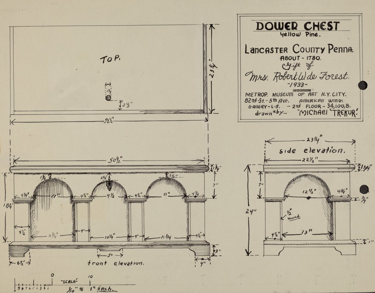 Pa. German Dower Chest by Michael Trekur