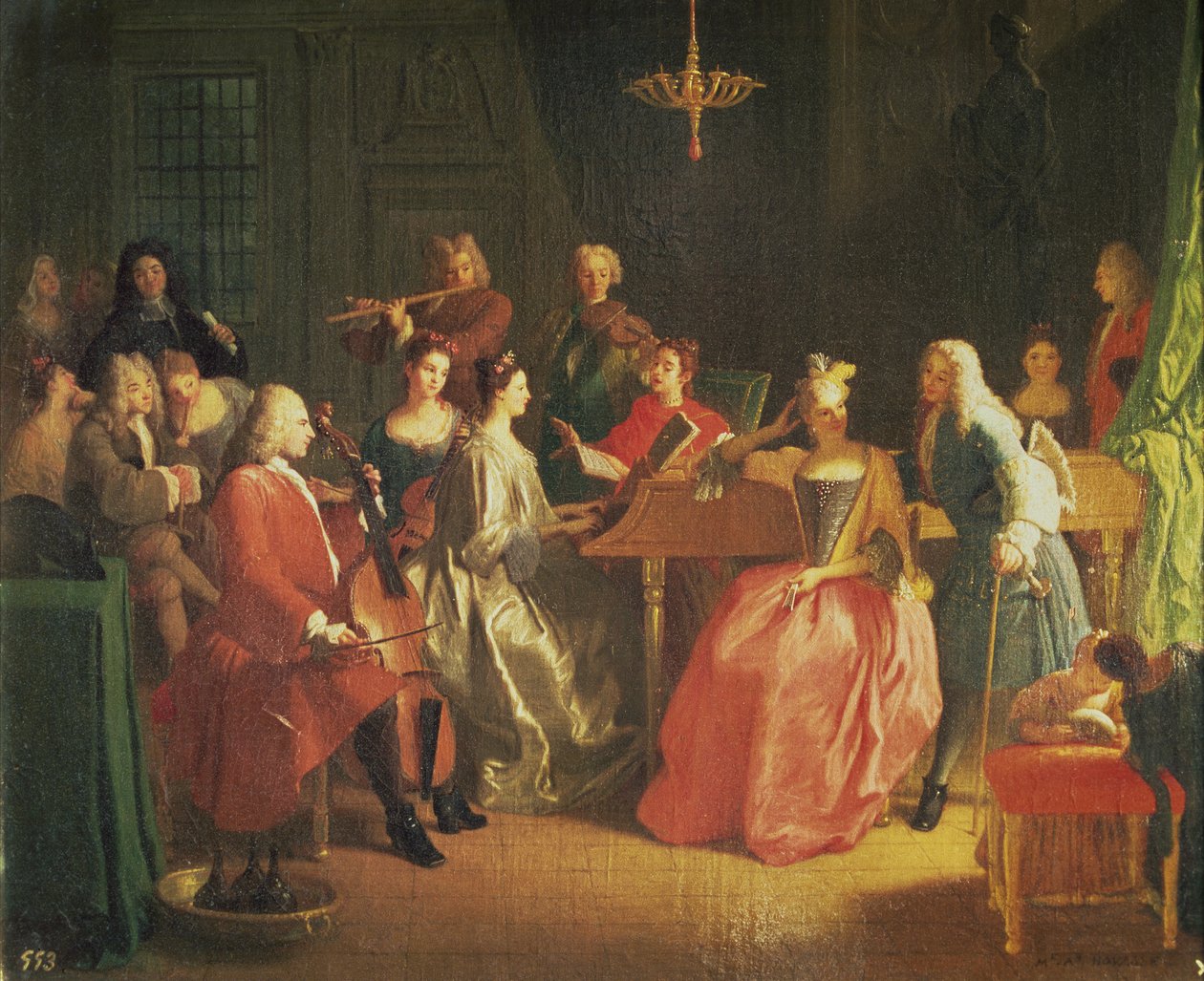 A Musical Evening by Michel Ange Houasse