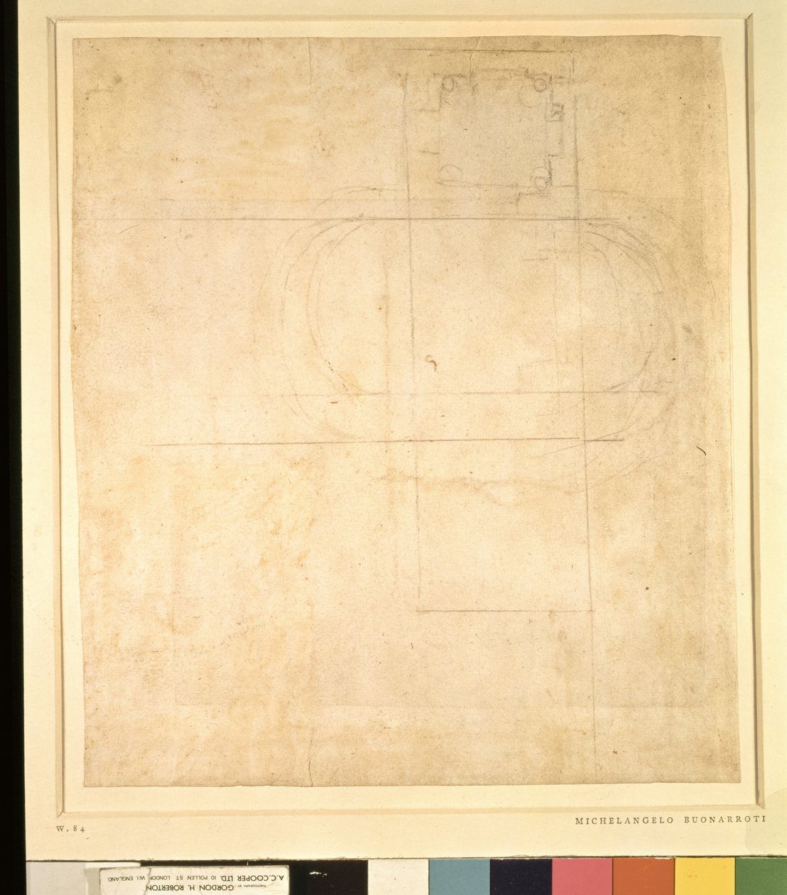 Architectural Drawing by Michelangelo Buonarroti