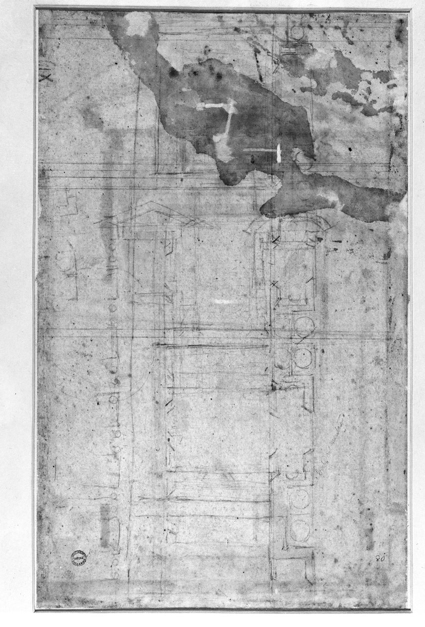 Architectural Studies by Michelangelo Buonarroti