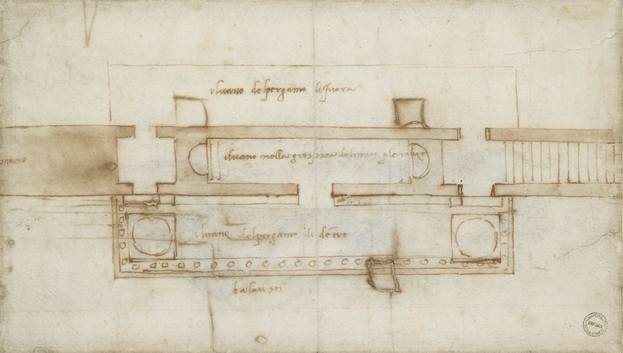 Design for a Relic Chamber, 16th century by Michelangelo Buonarroti