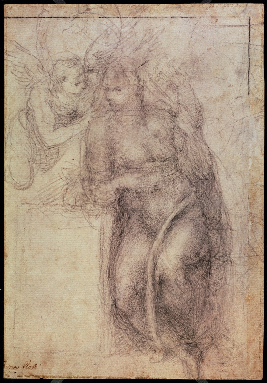 Study for the Annunciation, 1547 by Michelangelo Buonarroti