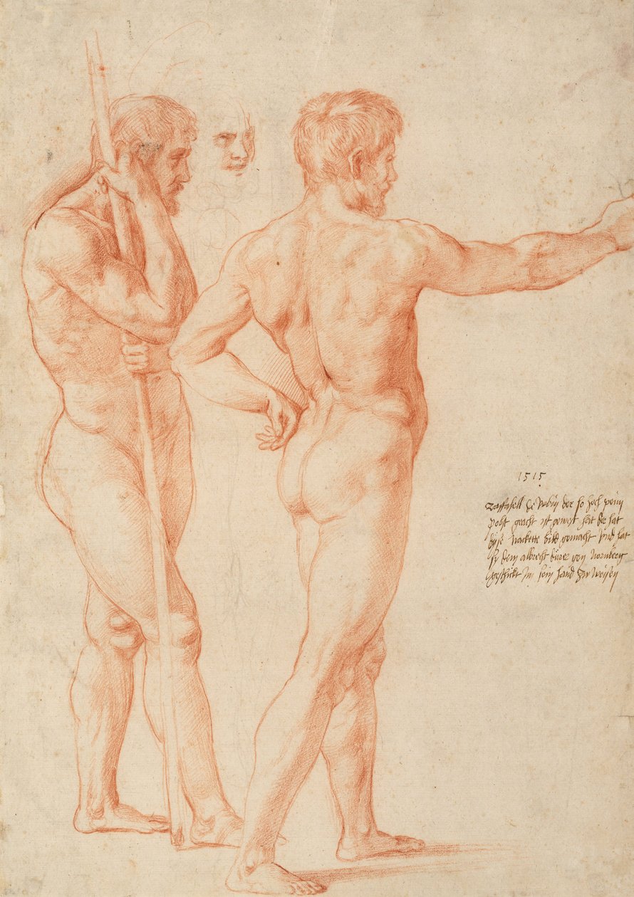 Nude Studies by Michelangelo Buonarroti