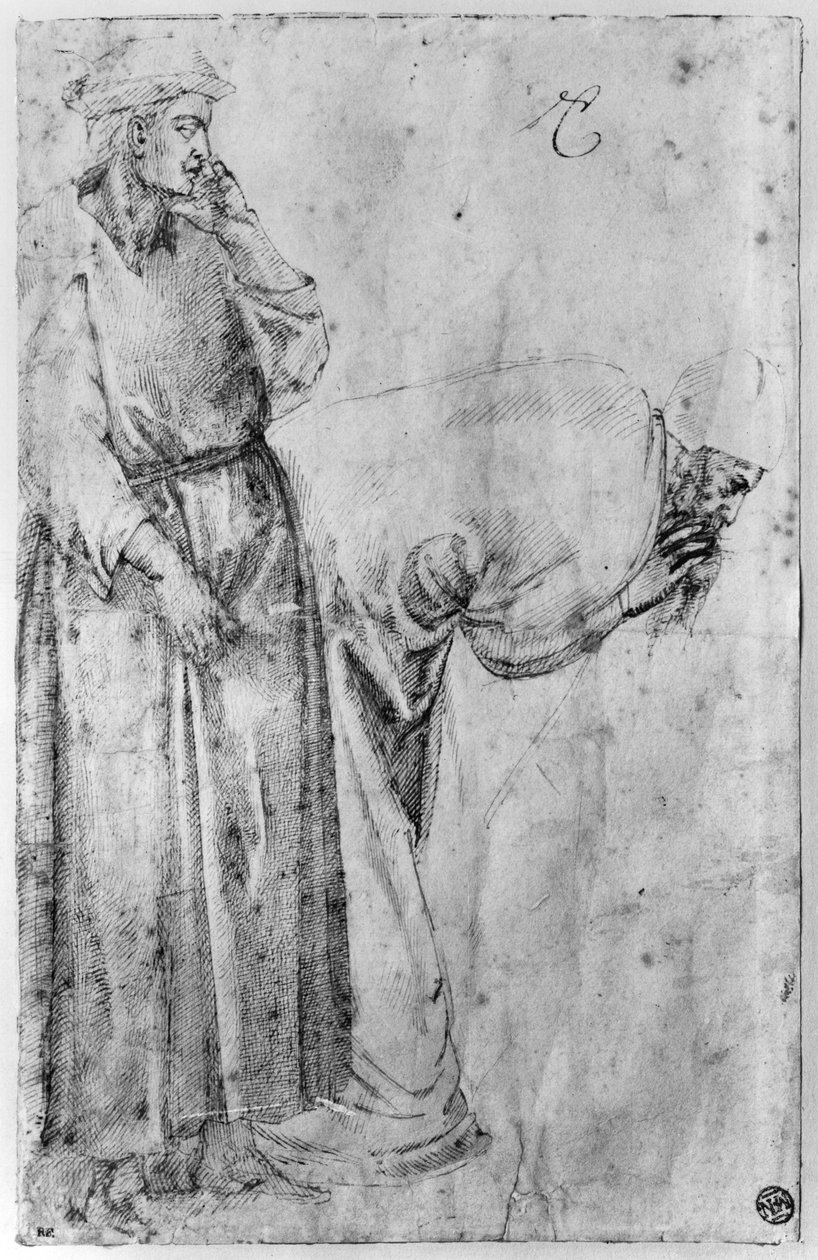 Two Figures by Michelangelo Buonarroti