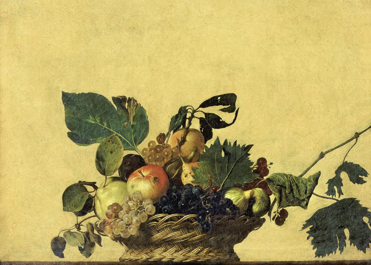 Basket of Fruit by Michelangelo Merisi Caravaggio