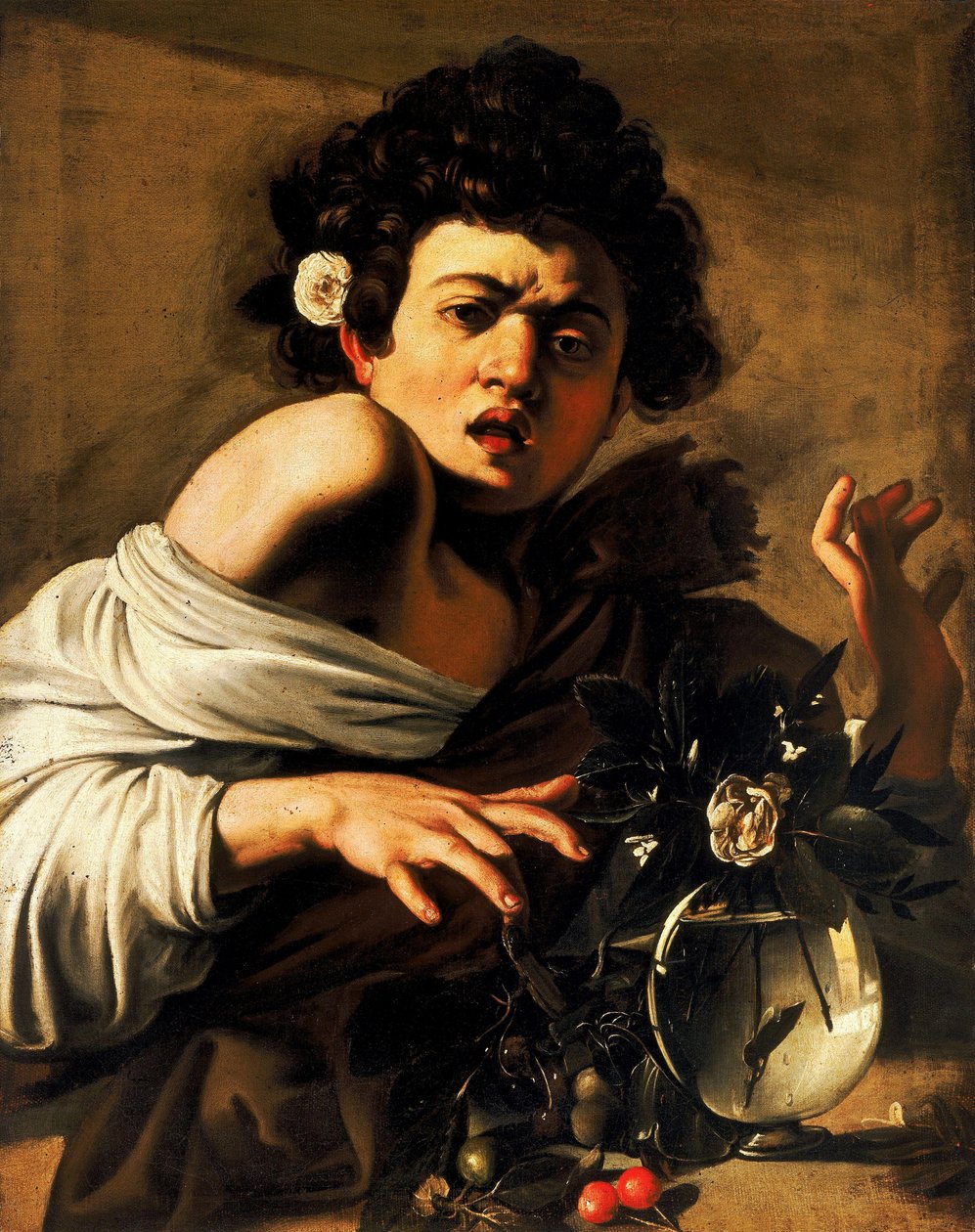 Boy Bitten by a Lizard by Michelangelo Merisi Caravaggio