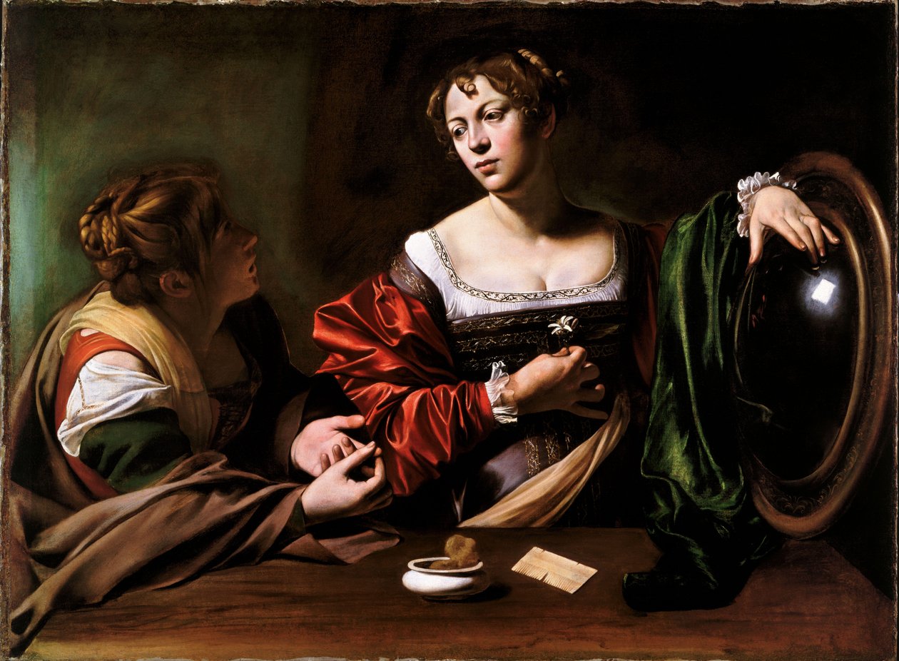 Martha and Mary Magdalene by Michelangelo Merisi Caravaggio