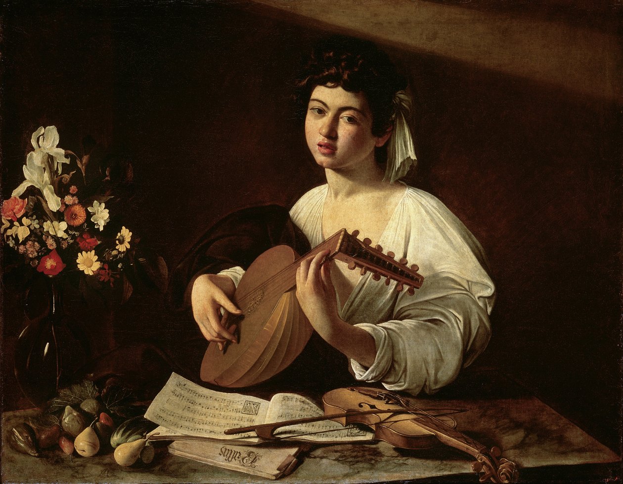 The Lute Player, c.1595 by Michelangelo Merisi Caravaggio