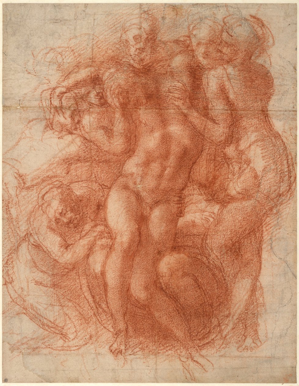 Lamentation (recto), c. 1530 by Michelangelo