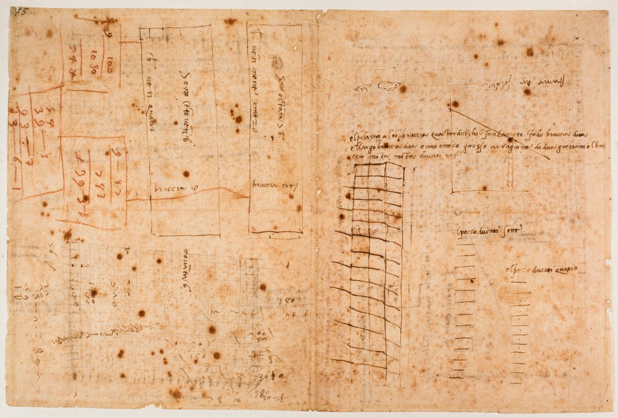 Counts of masonry work by Michelangelo Buonarroti