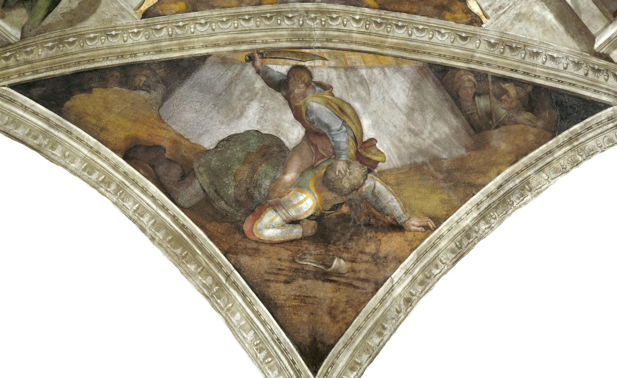 David and Goliath by Michelangelo Buonarroti