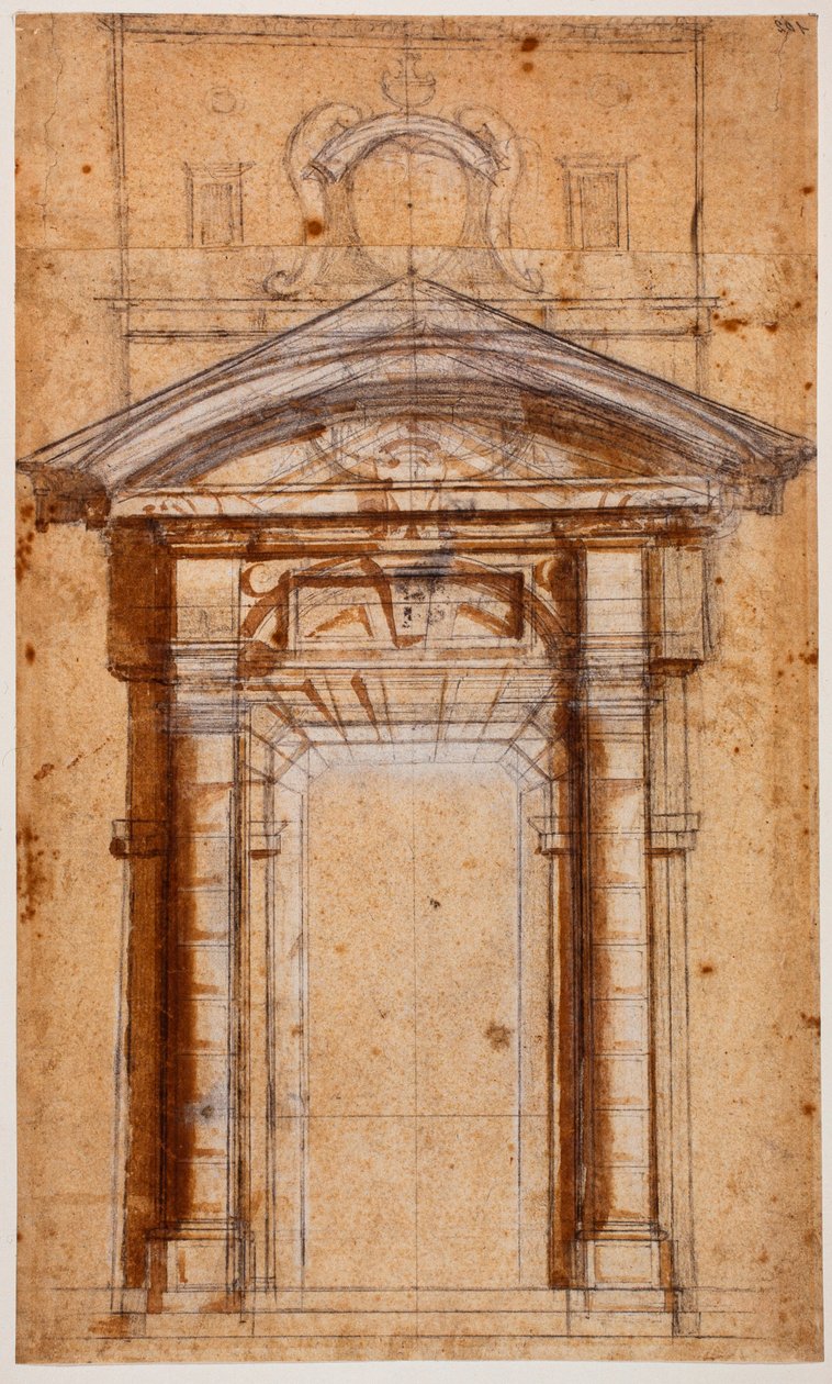 Study for Porta Pia by Michelangelo Buonarroti