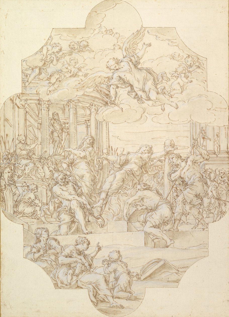 The Martyrdom of Saint Anastasia by Michelangelo Cerruti