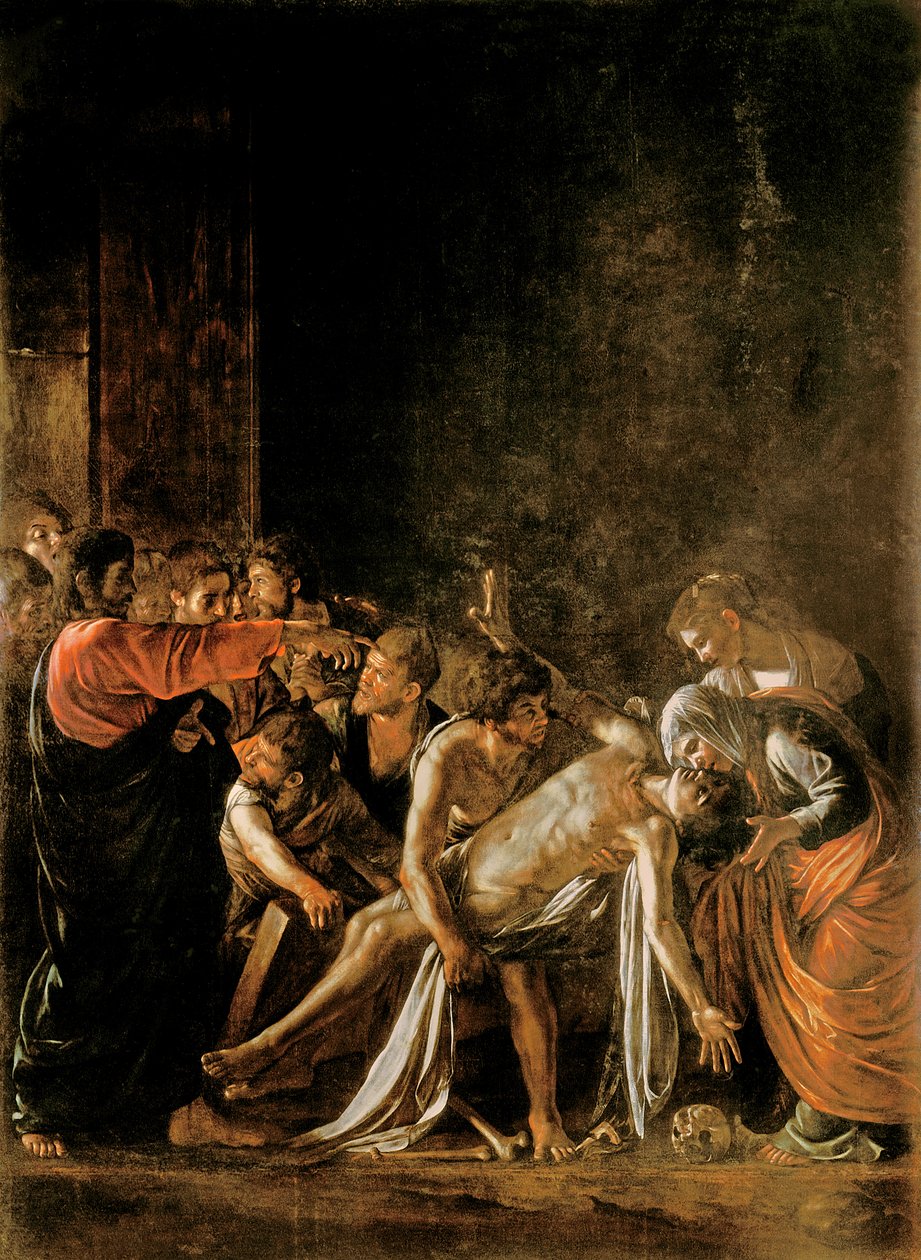 Resurrection of Lazarus by Michelangelo Merisi Caravaggio