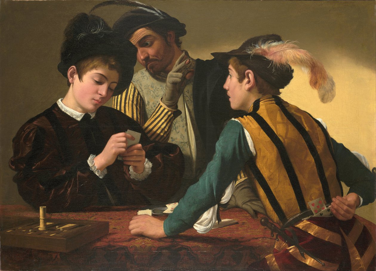 The Cardsharps by Michelangelo Merisi Caravaggio