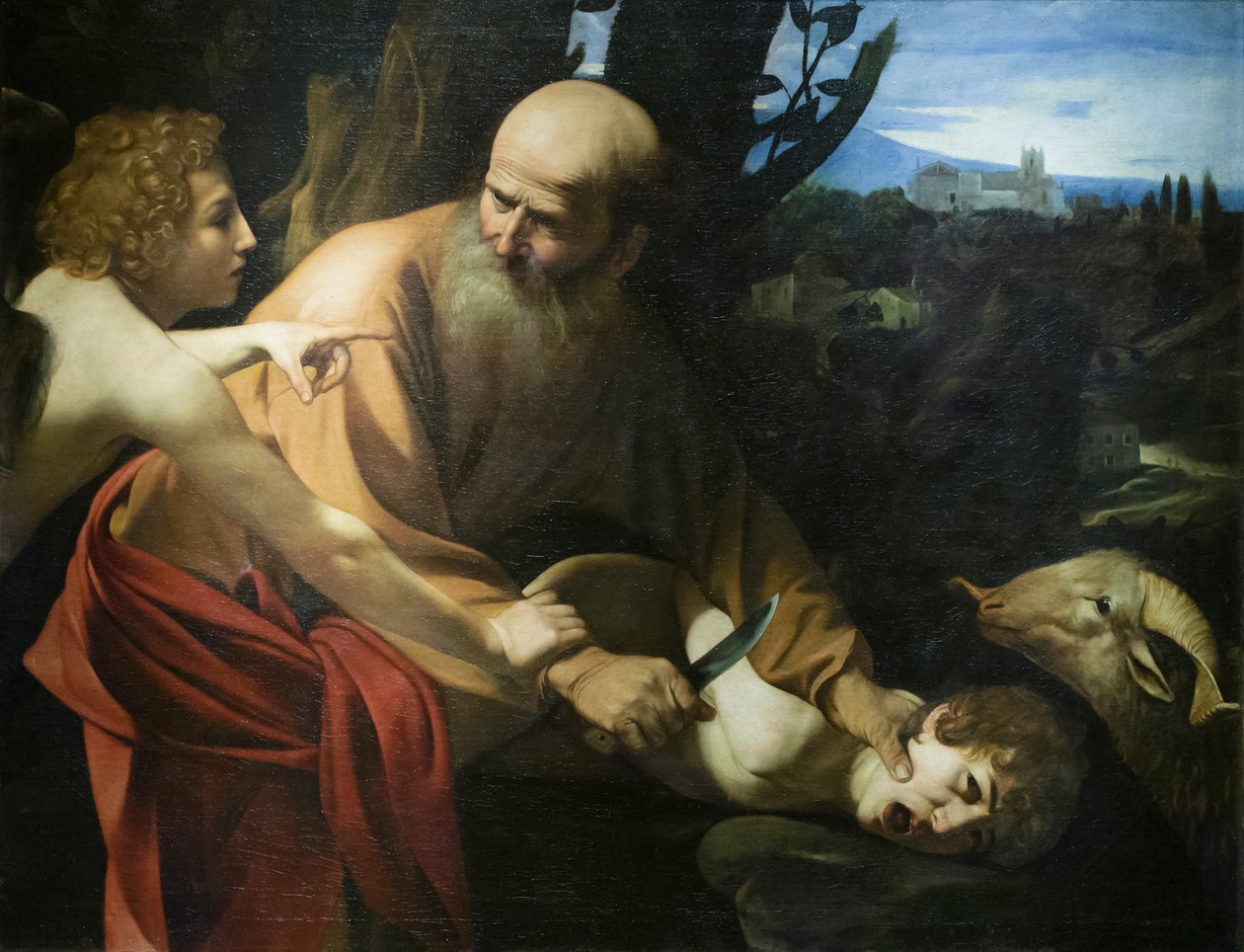 Sacrifice of Isaac by Michelangelo Merisi da Caravaggio