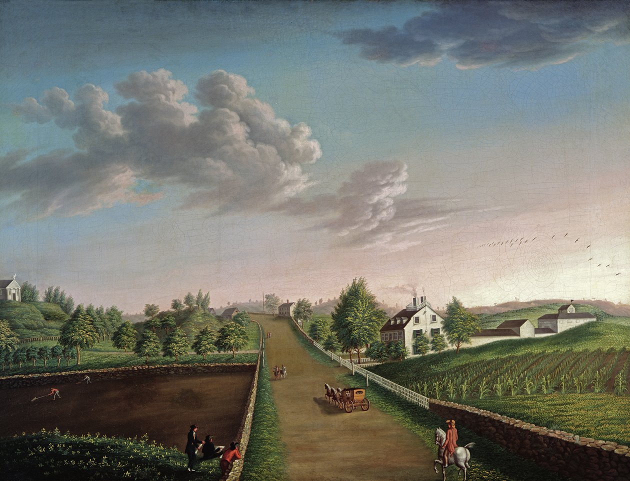 Ezekiel Hersey Derby Farm, c.1800 by Michele Felice Corne