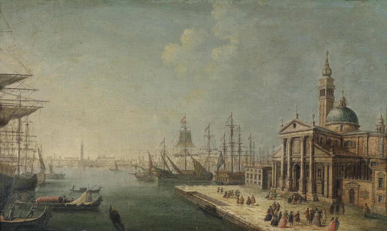 A View of the Bacino di San Marco from the Church and Island of San Giorgio Maggiore by Michele Marieschi
