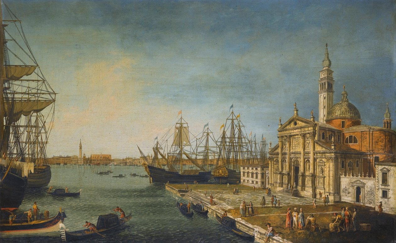 Venice, A View of the Bacino Di San Marco from the Church and Island of San Giorgio Maggiore by Michele Marieschi