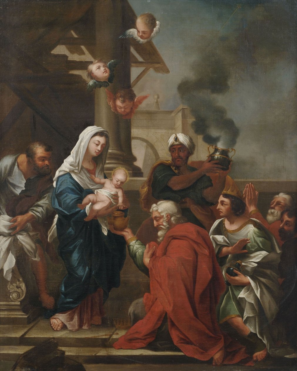 Adoration by the Magi by Michele Rocca