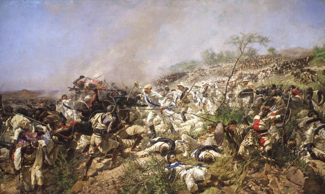 The Battle of Dogali by Michele Cammarano