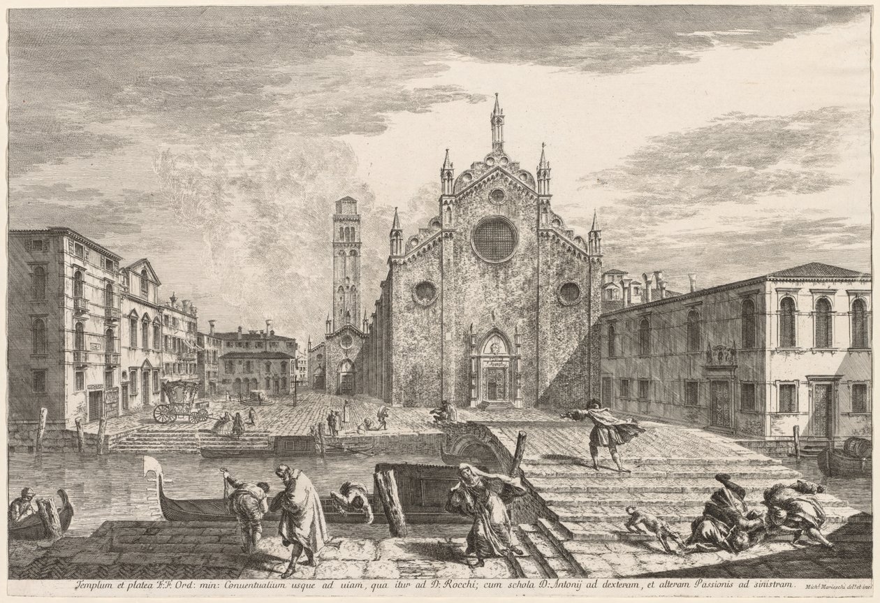 Views of Venice: Campo dei Frari by Michele Marieschi