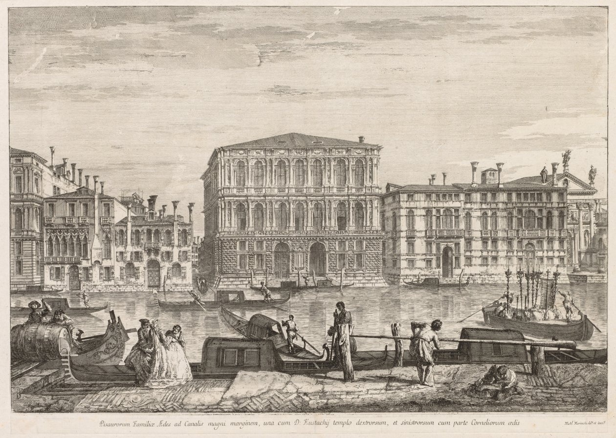 Views of Venice: Palazzo Pesaro by Michele Marieschi