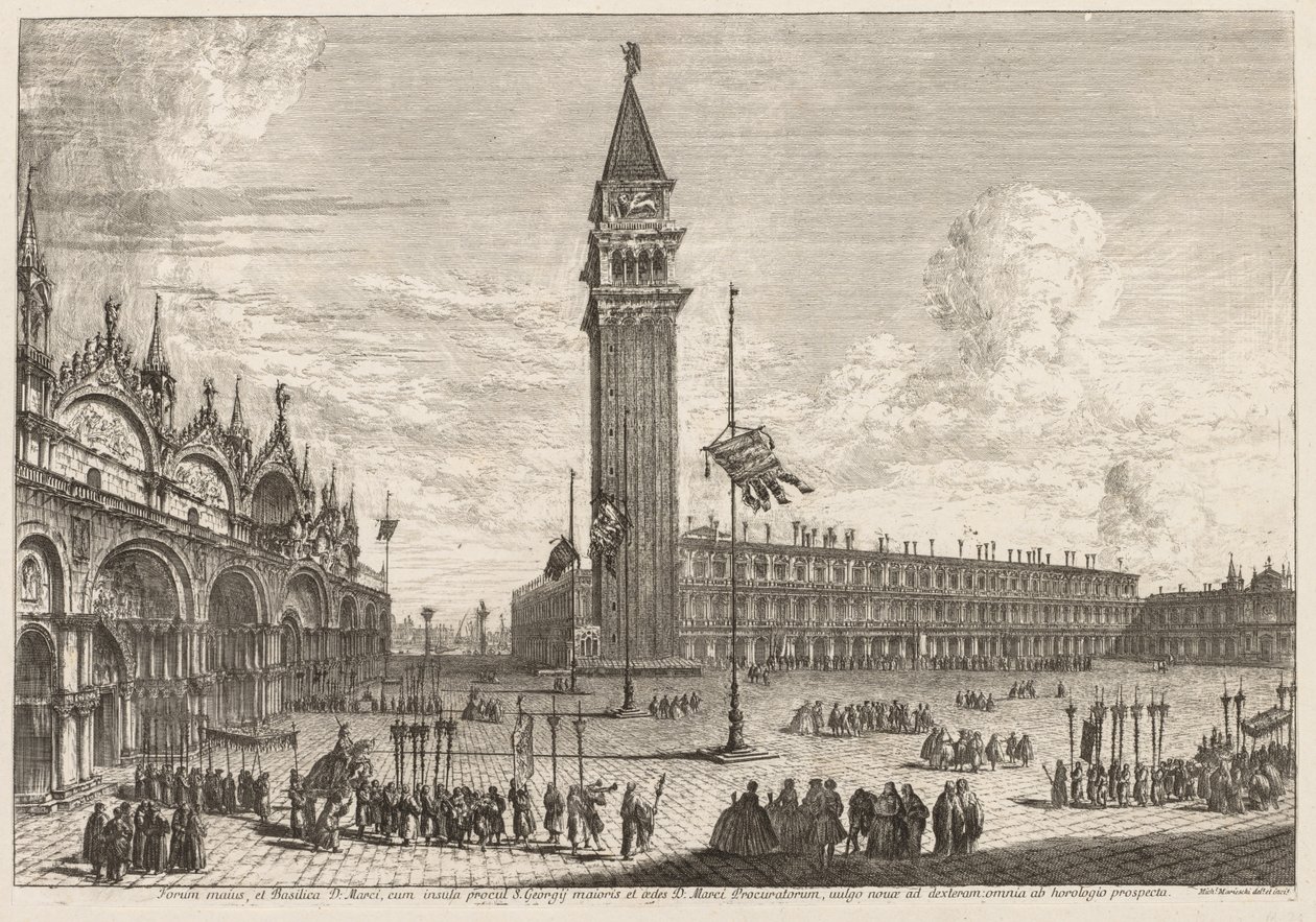 Views of Venice: Piazza and Piazzetta, 1741 by Michele Marieschi