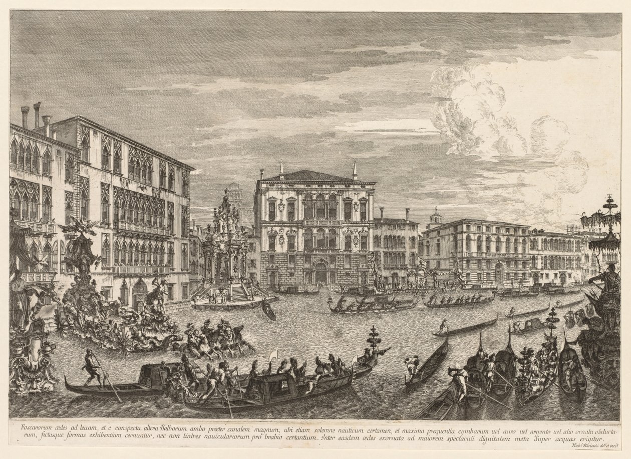Views of Venice: The Regatta by Michele Marieschi