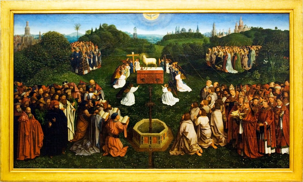 Adoration of the Lamb by Michiel Coxie