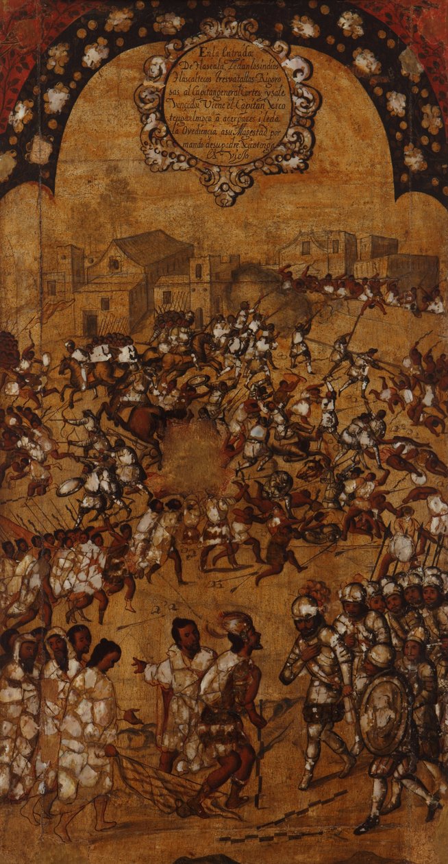 The Conquest of Mexico. Plate V by Miguel Gonzales