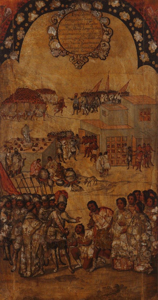 The Conquest of Mexico. Plate VI by Miguel Gonzales