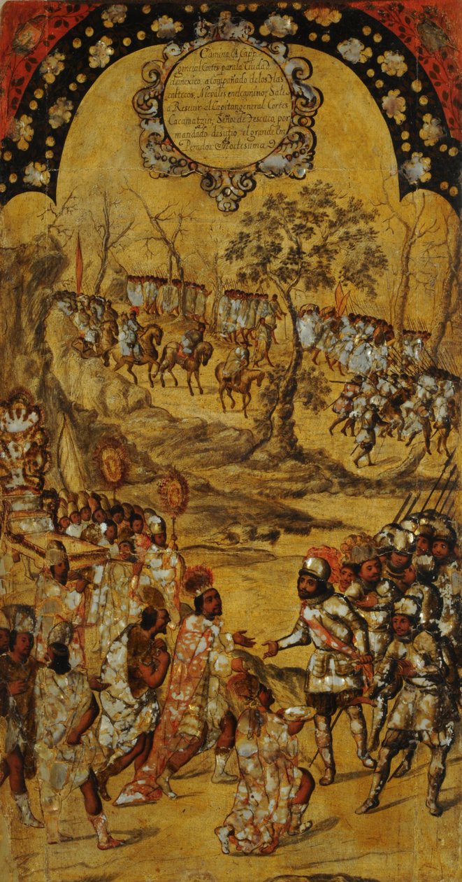 The Conquest of Mexico. Table VIII by Miguel Gonzales