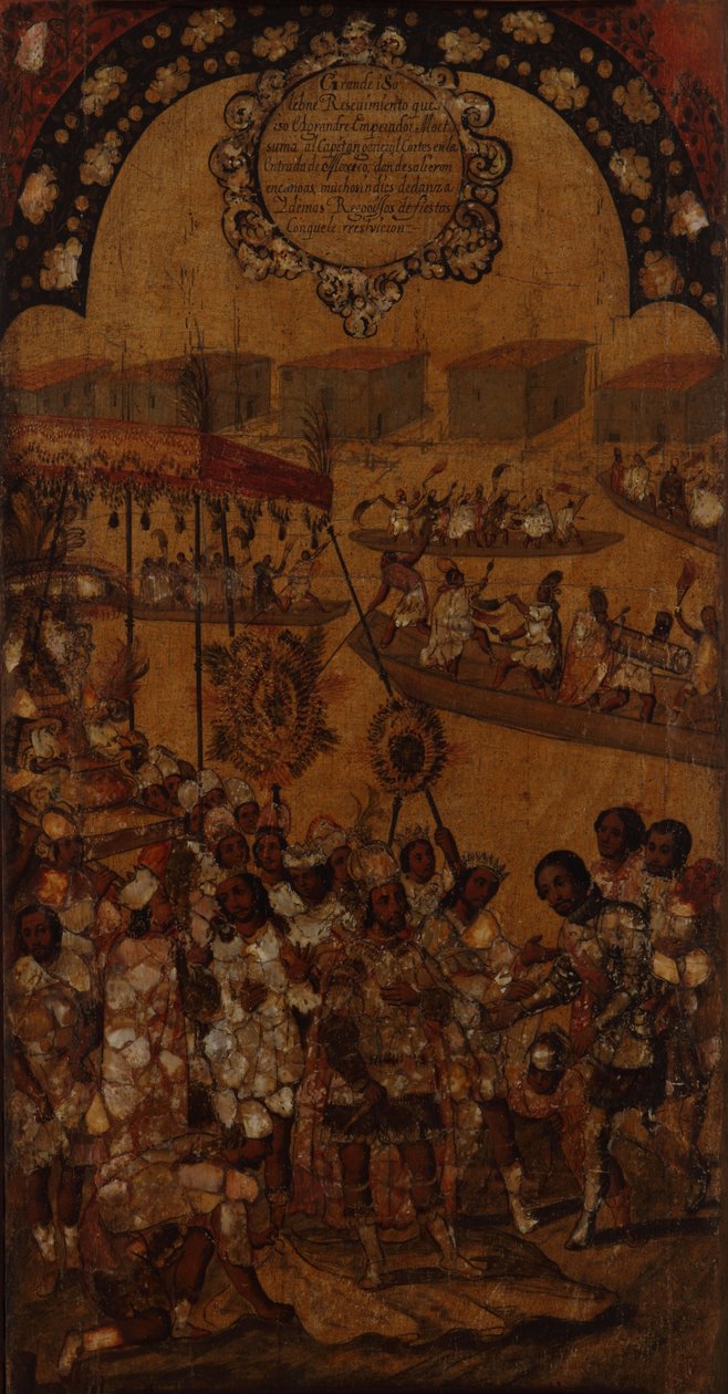 The Conquest of Mexico. Plate X by Miguel Gonzales