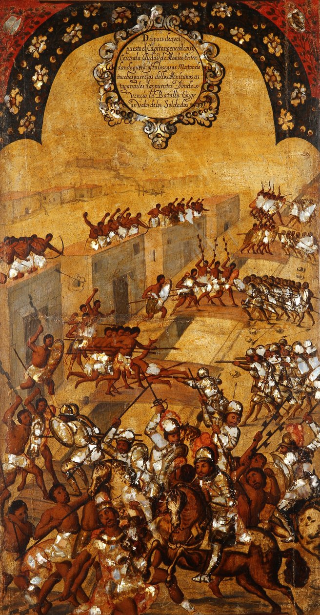 The Conquest of Mexico (Plate XX) by Miguel Gonzales