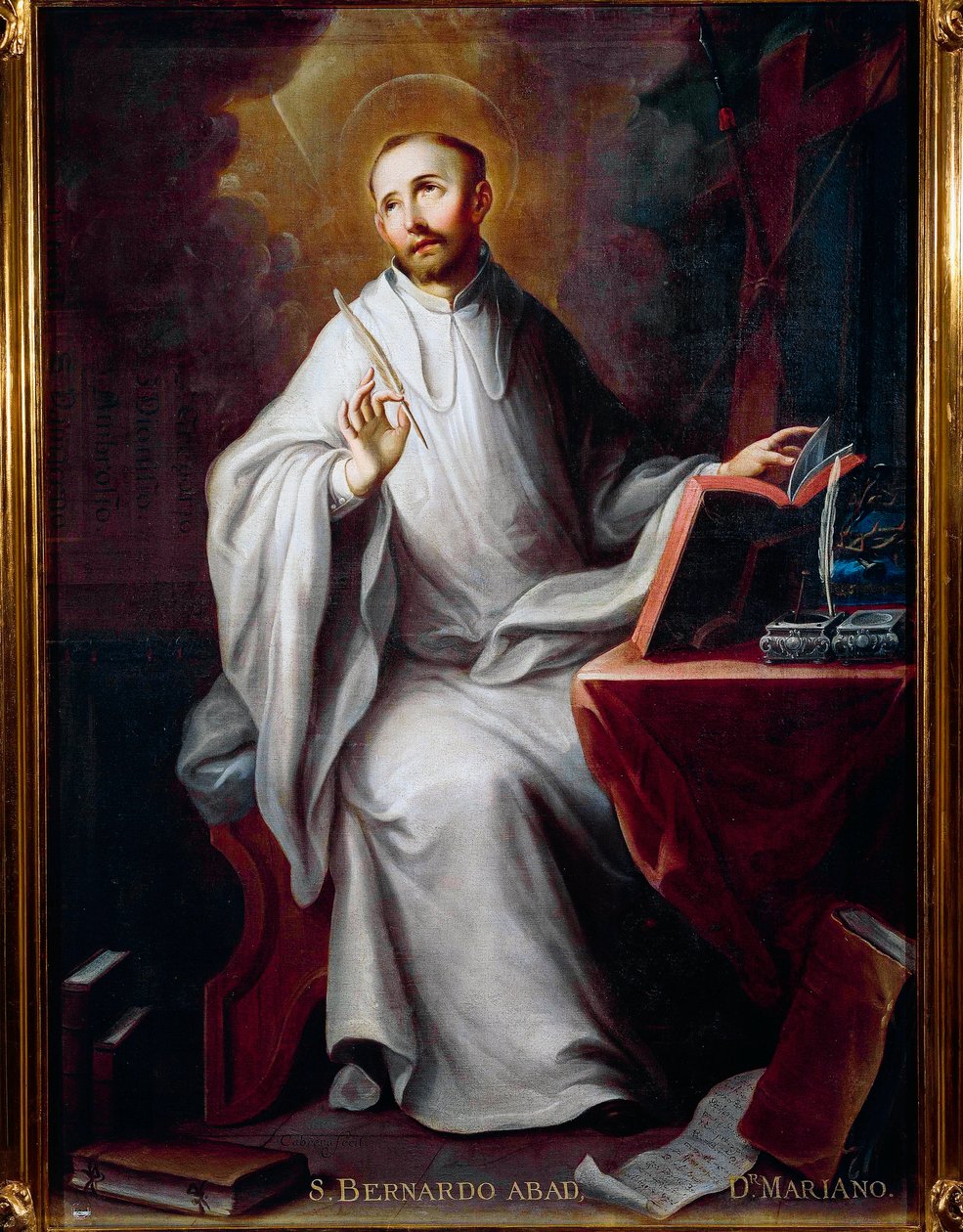 Representation of Saint Bernard of Clairvaux by Miguel Cabrera